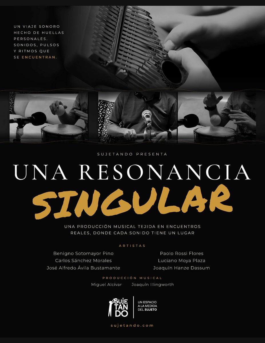 Afiche de la pieza musical Una resonancia singular